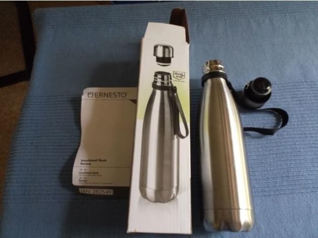 Ernesto 17oz Water Bottle W/wrist Strap Stainless Steel Vacuum