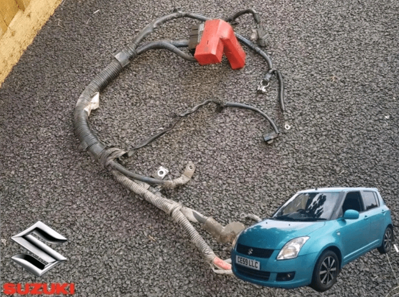 GENUINE SUZUKI SWIFT MAIN BATTERY LIVE CABLE TERMINAL WIRING LOOM | in