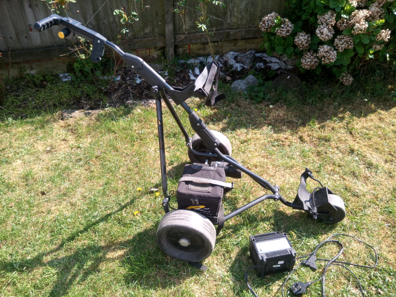 Powakaddy freeway titanium electric golf trolley in Plymouth, Devon
