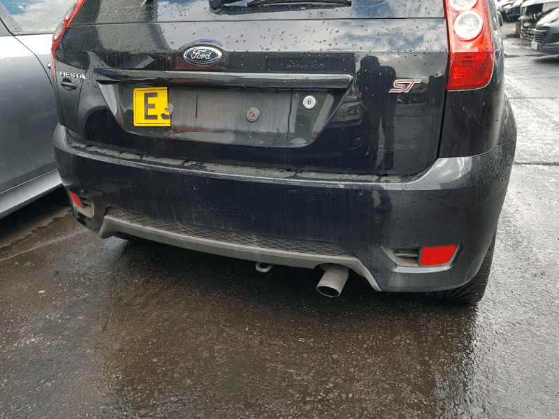 ST ford fiesta rear bumper with reflectors zetec s mk6 facelift black
