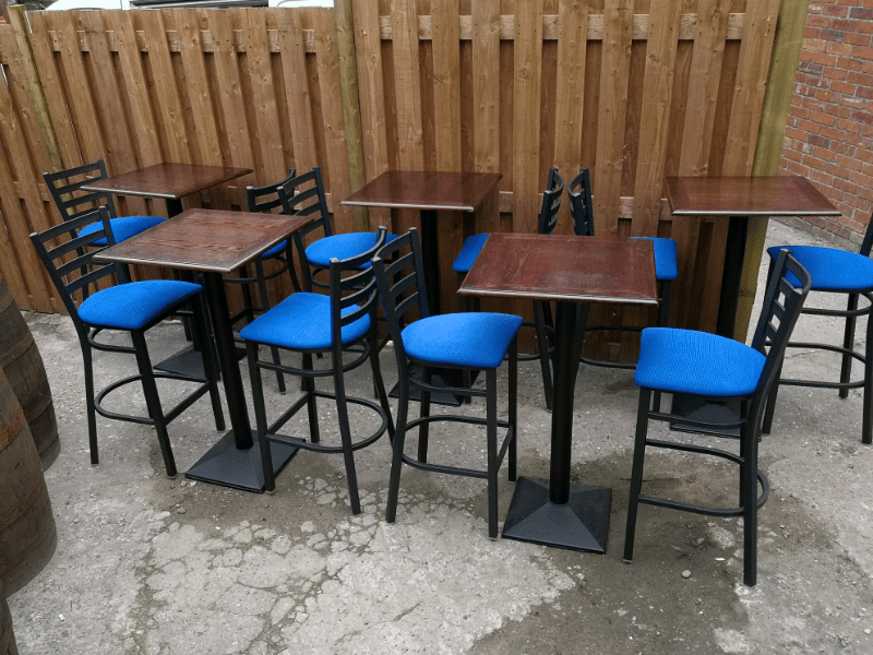 job lot bar/cafe poser tables and stools in Chapeltown, South