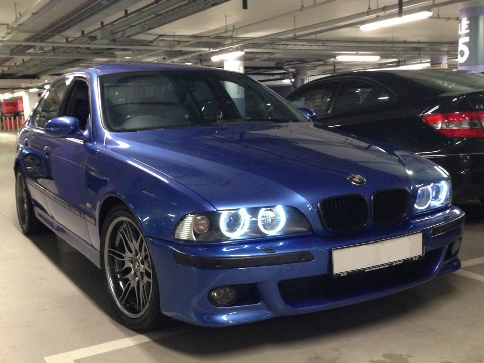 BMW E39 M5 Estroil Blue Fully Loaded DSP Audio, Suede Rooflining