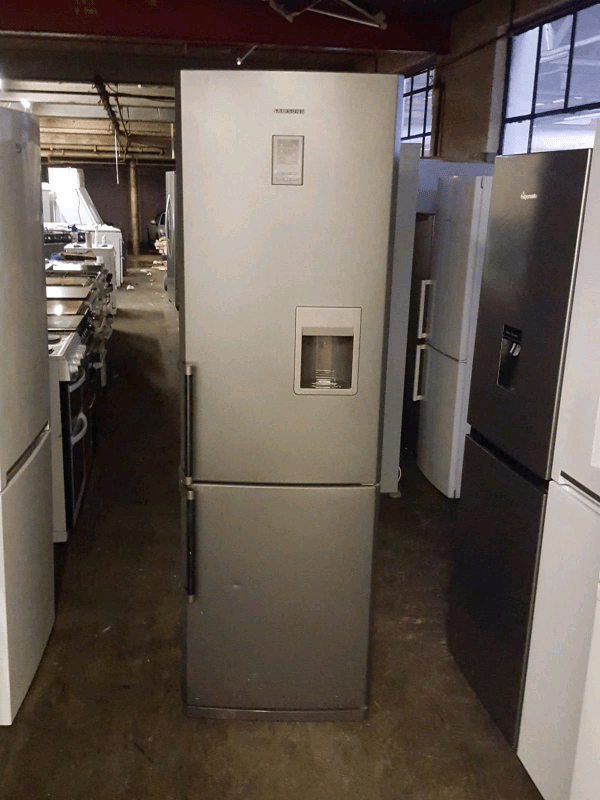 Silver beko 6ft tall fridge freezer with water dispenser