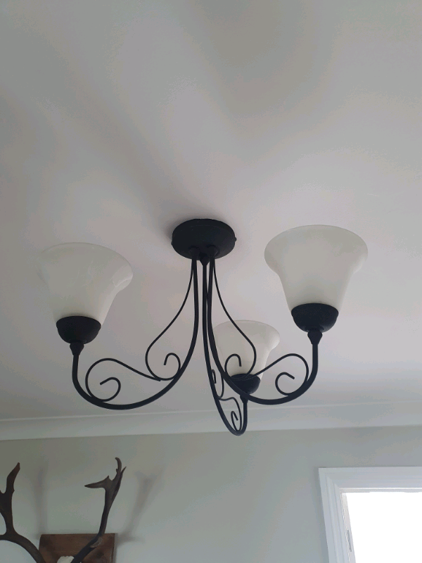 FREE 2 x Black ceiling three arm light fittings in Newhaven, East