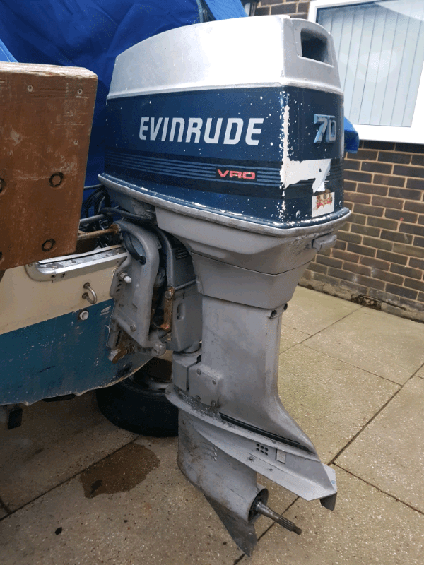 70hp Evinrude VRO PTT outboard boat engine in Fareham, Hampshire
