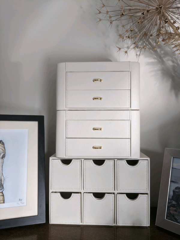 3 jewellery storage dressing table boxes in Blackwater, Surrey Gumtree