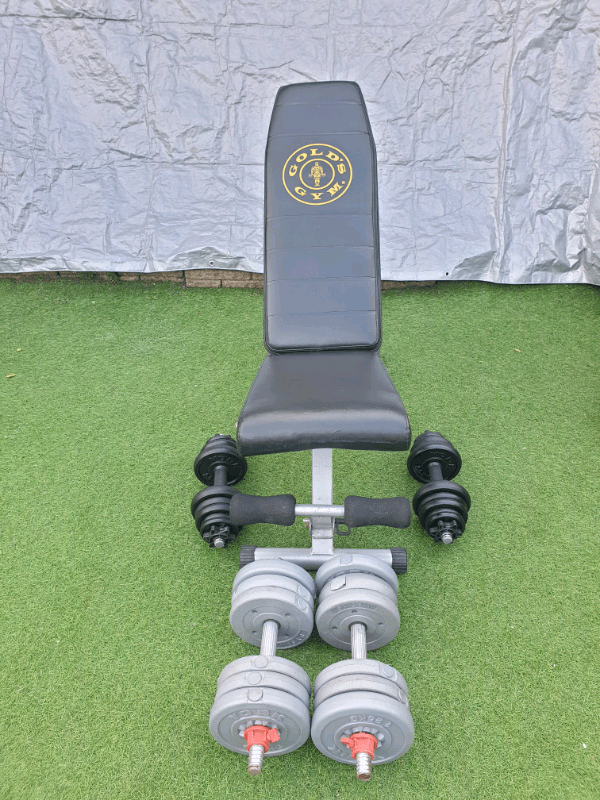 Gold s gym bench and dumbells in Blackburn, Lancashire Gumtree