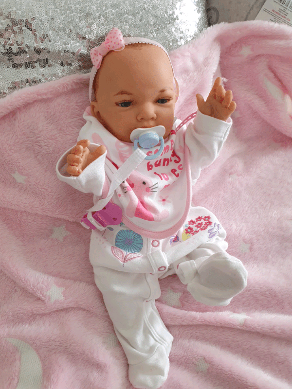 Reborn All Vynil Baby Girl Reborn Doll. (New). in Lanark
