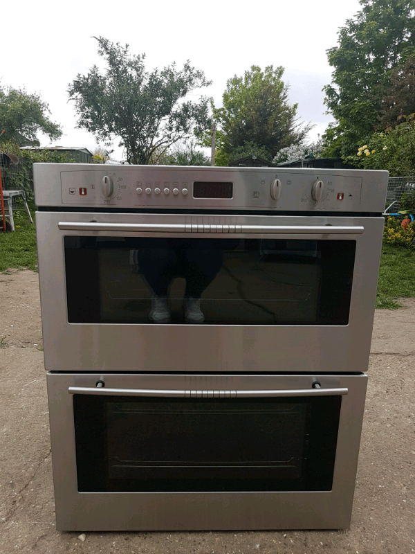 Neff U1721N2GB double oven built under stainless steel 60cm in