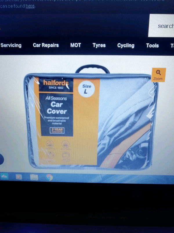 halfords all season car cover XL
