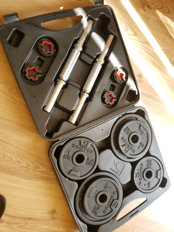 DOMYOS WEIGHT TRAINING DUMBBELL KIT 20 KG in Beckton