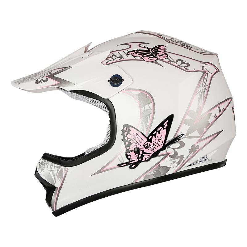 DOT Youth Kid Pink Helmet Motocross Downhill ATV S/M/L/XL Full Face
