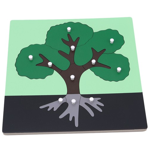 Development Baby Toys Wooden Puzzle Animal Plant Preshcool Learning