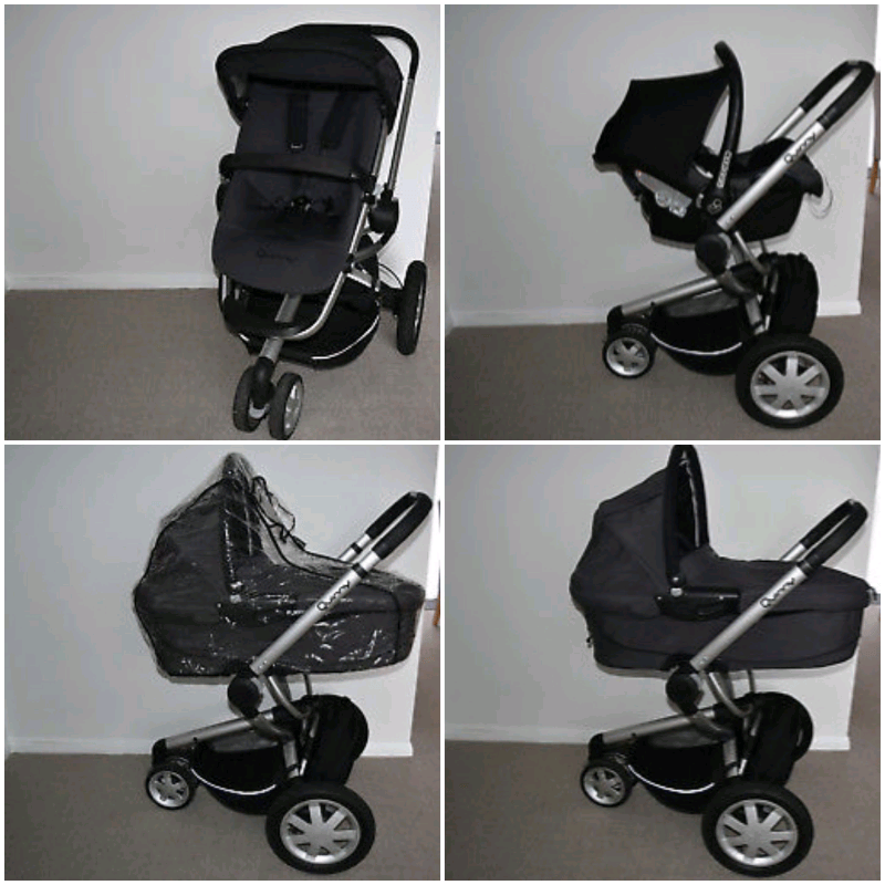 3in1 Quinny Buzz in Grey inc MaxiCosi Cabriofix Car Seat FREE Isofix