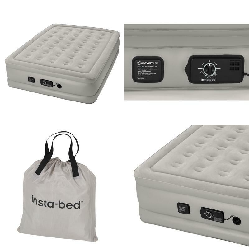 Insta Bed Raised Air Mattress With Insta Iii Pump InstaBed Raised 19" Queen Air Mattress Airbed With