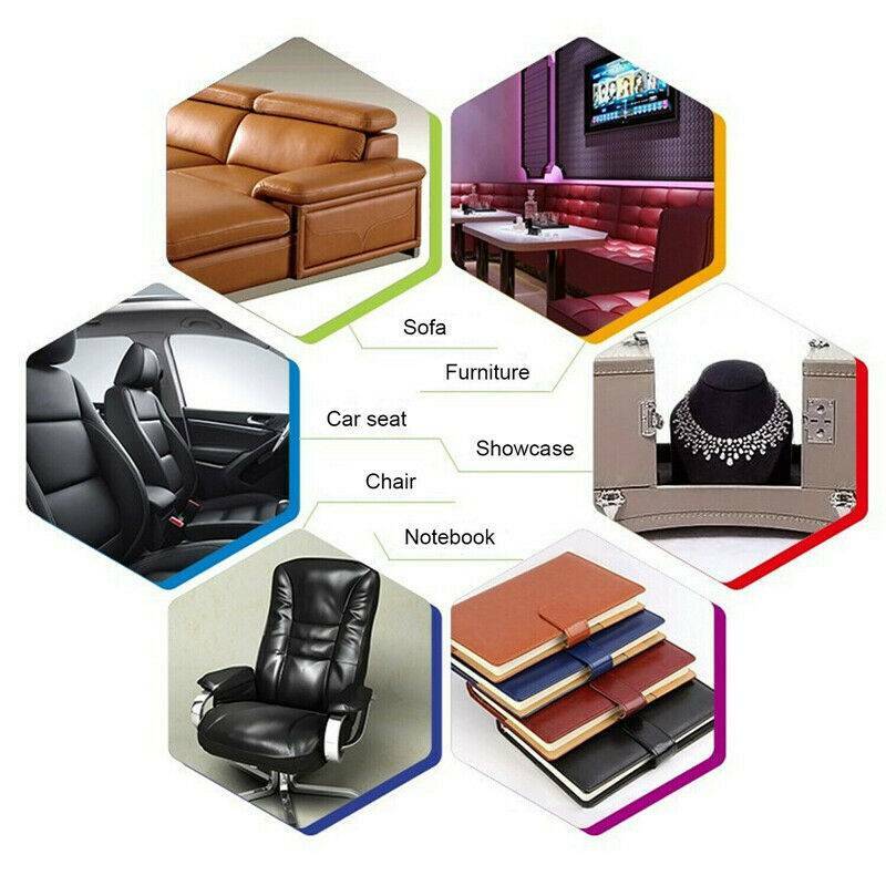 Lederreparatur Kunstleder Flicken Selbstklebend Patch 50x137cm Sofa