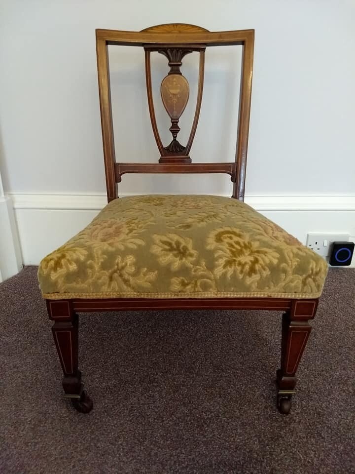 Antique Edwardian Occasional / Nursing Chair in Tillicoultry