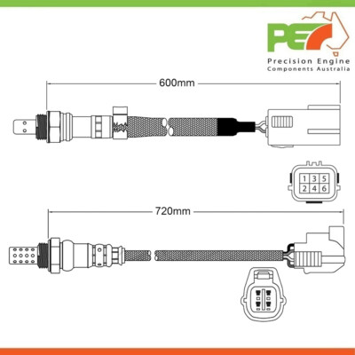 2x New * OEM * Pre-Cat & Post-Cat Oxygen Sensors For Mazda CX-5 KE 2.0L