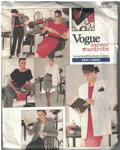 Vogue Patterns Fall 2023 2023 Vintage Vogue Sewing Pattern Misses Jacket Dress Skirt Pants Top Easy Oop | Ebay