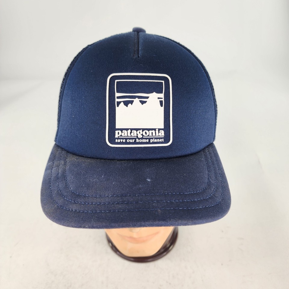Patagonia Hat Alpine Icon Label Funfarer Cap Navy Meshback Cap Hats eBay