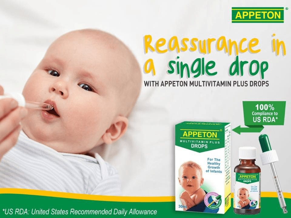Appeton Multivitamin Infant Drops 30ml for Growth Babies Weight Gain eBay