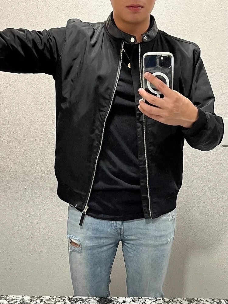 Details more than 119 zara black bomber jacket mens super hot