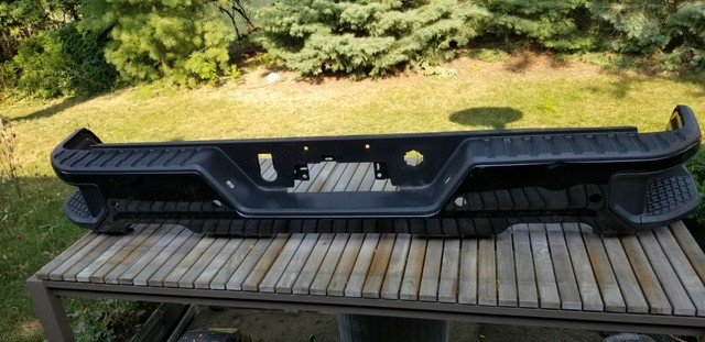 2019 2020 GMC Sierra Silverado 1500 Rear Bumper w/ Sensor Hole OEM