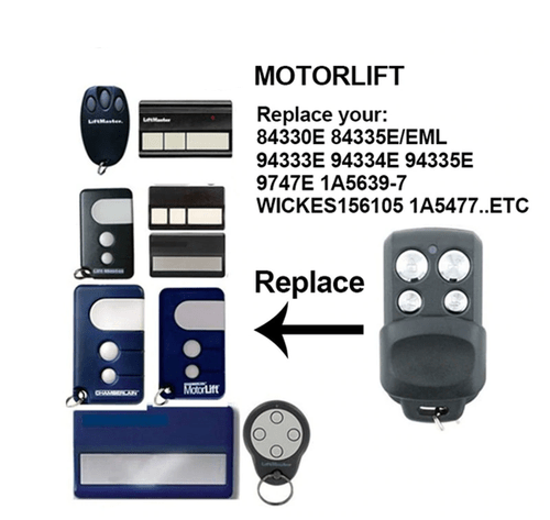 Replacement Handheld Transmitter Compatible Motor Lift 84335Eml/Chamberlain 94335E | Ebay