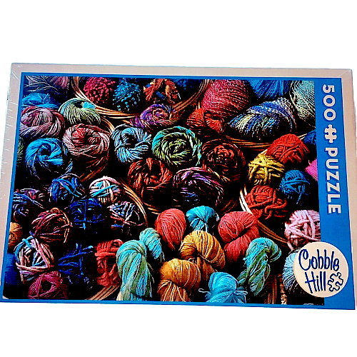 Cobble Hill 52062 Balls of Yarn 500 Piece Puzzle New In Box, Sealed