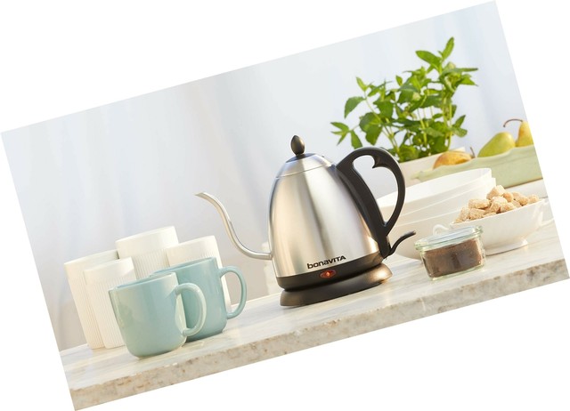 Bonavita 1.0L Electric Kettle Featuring Gooseneck Spout, BV3825B 1 EA