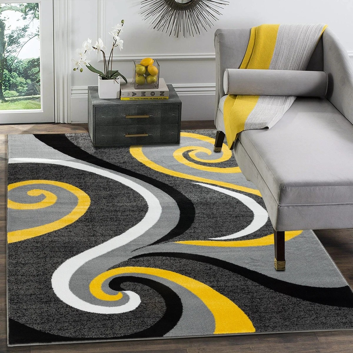 Yellow And Grey Living Room Rug Matttroy