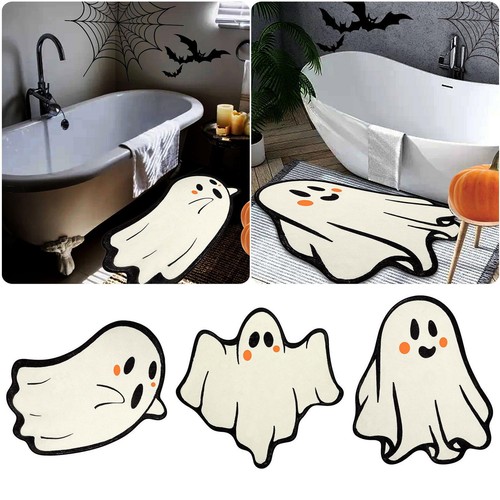 Halloween Front Door Ghost Rug Mat Cartoon Doormat, , Trick or Treat eBay