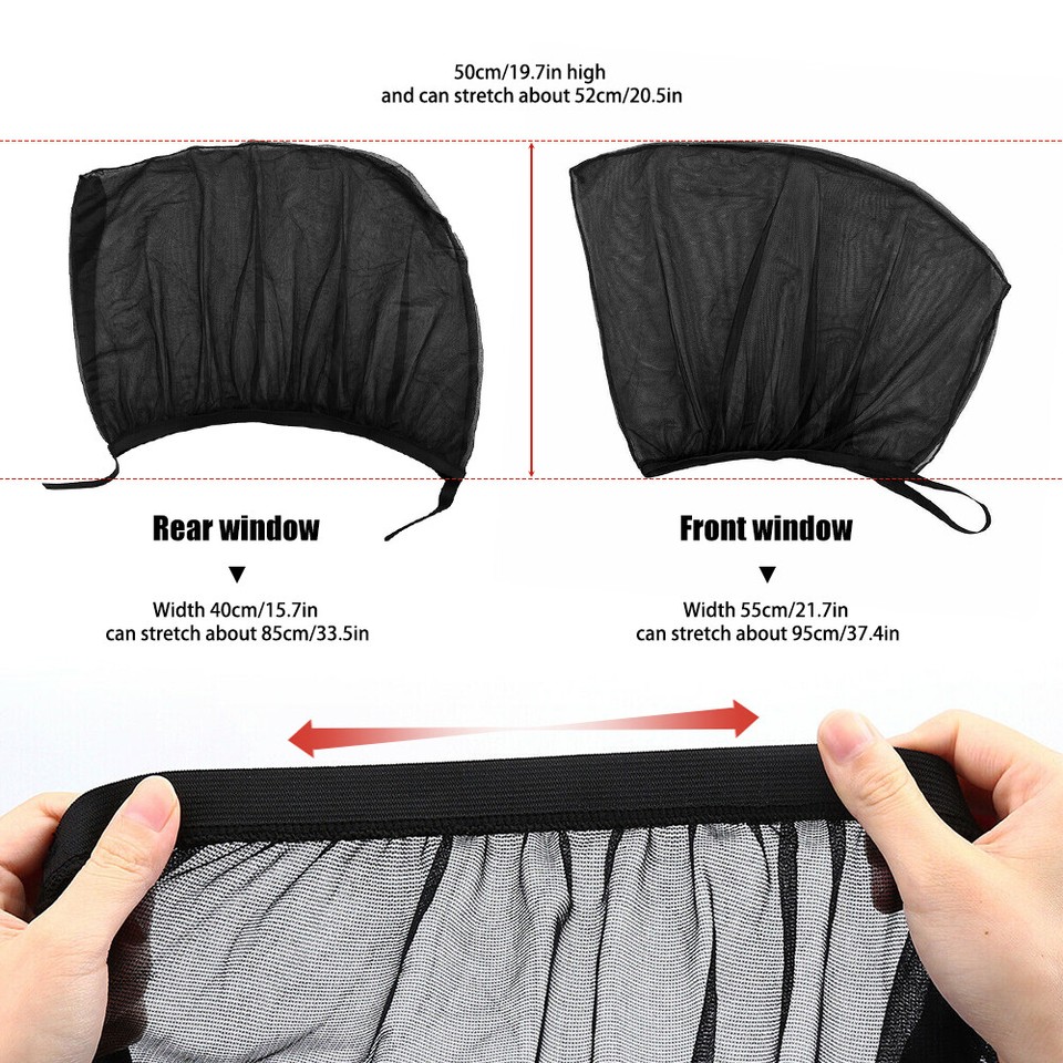 4x Universal Car Auto Window Sun Shade screen Cover Sunshade Visor