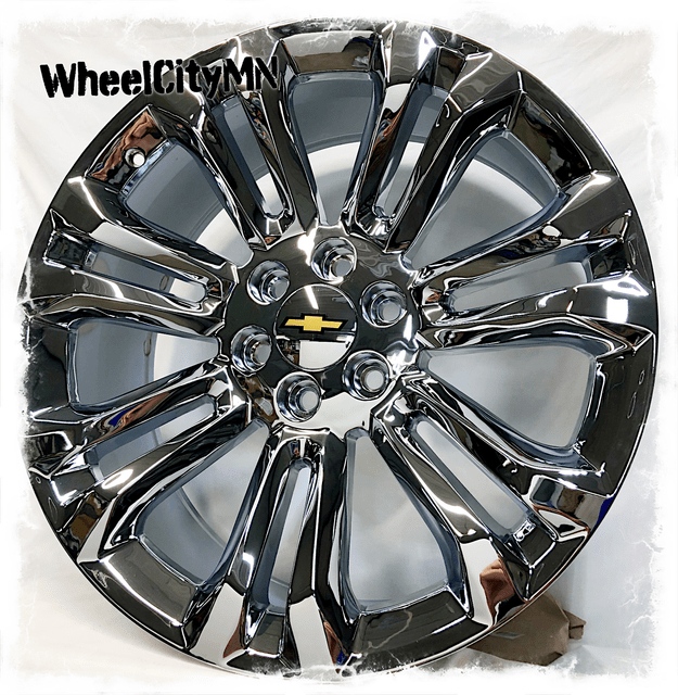 22 inch chrome Chevy 2016 Tahoe LTZ Silverado OE replica wheels 5666