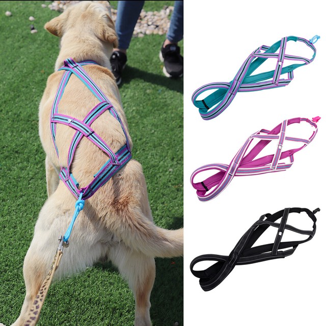 Medium Large Pet Dog Weight Pulling Harness Reflective