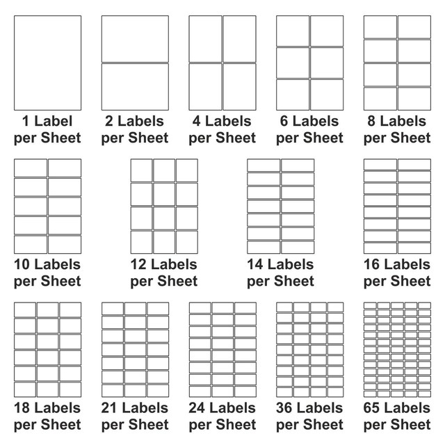 KF26052 QConnect Multipurpose Label 63.5x46.5mm 18 per A4 Sheet PK
