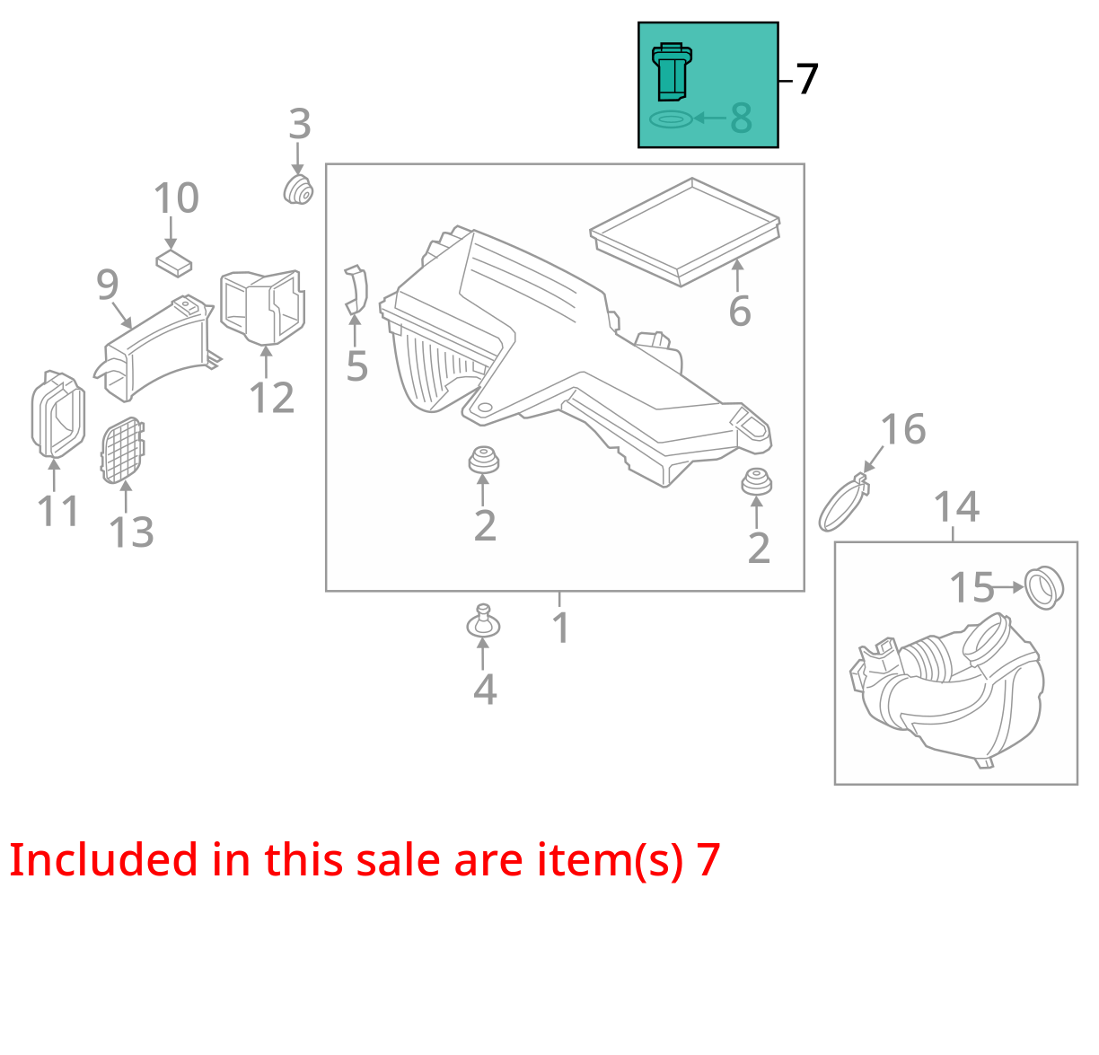 2013 BMW 528i Mass Air Flow Meter Sensor MAF OEM 113K Miles