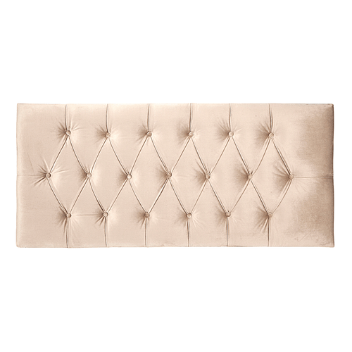 CHESTERFIELD BED HEADBOARDS PLUSH VELVET 20" HIGH SINGLE DOUBLE