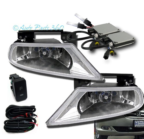 05 06 07 HONDA ODYSSEY EX LX VAN BUMPER CHROME FOG LIGHTS LAMP+8000K