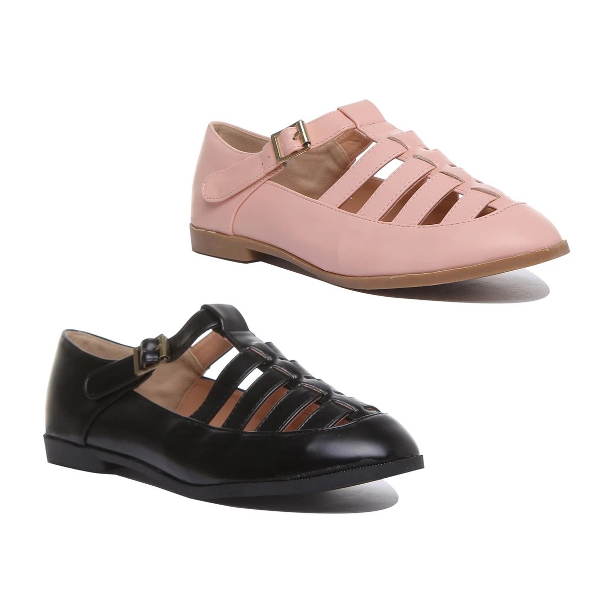 T Bar Ladies Flat Shoes Discount