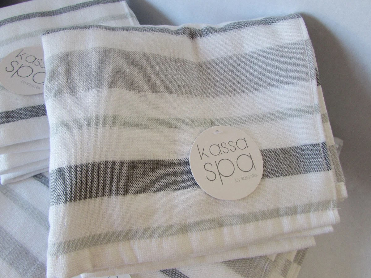 Kassatex Floral Towel Set 4 Bath Towels, 2 Hand Towels, 2 Wash Cloths