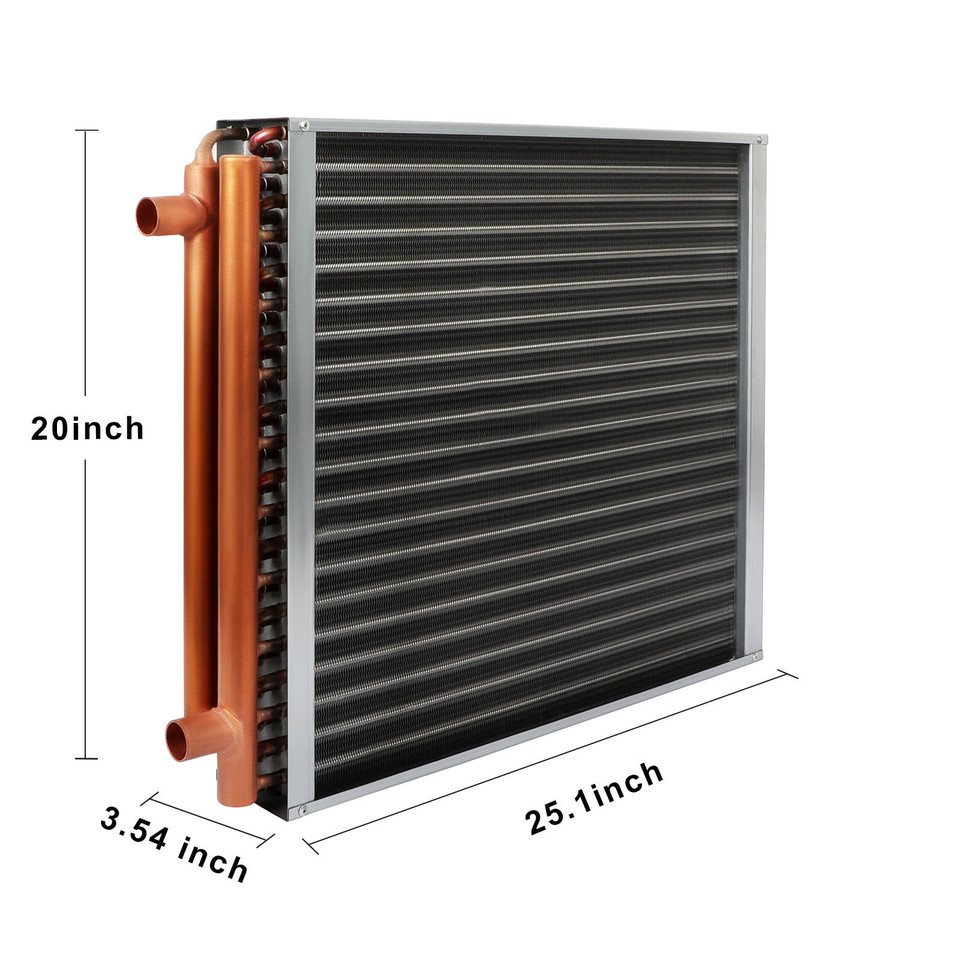 20x20 Water to Air Heat Exchanger Hot Water Coil Outdoor Wood Furnace