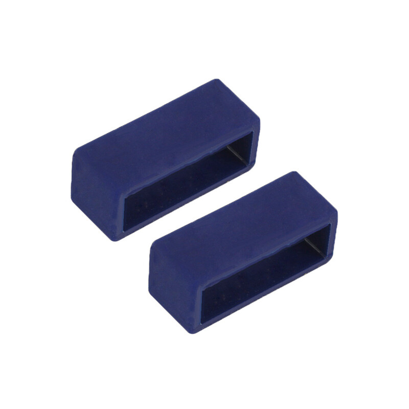 2pc Silicone Watch Band Strap Hoop Loop Retainer Buckle Holder Ring