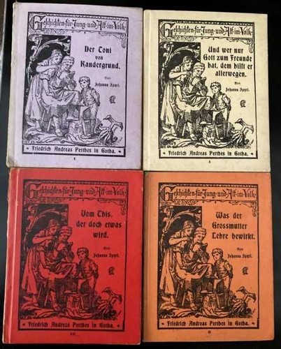 Geschichten für Jung und Alt im Volk. 4 Bde. Mit farbigen lith