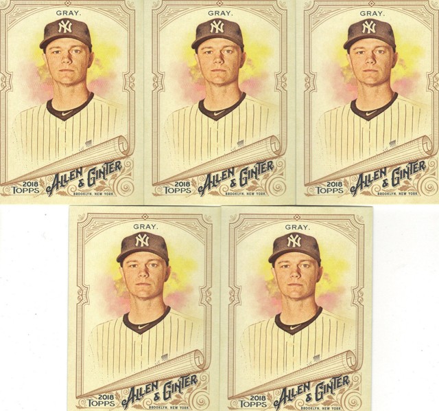 2018 TOPPS "ALLEN & GINTER" "BASE" 109 SONNY GRAY 5 CARD LOT eBay