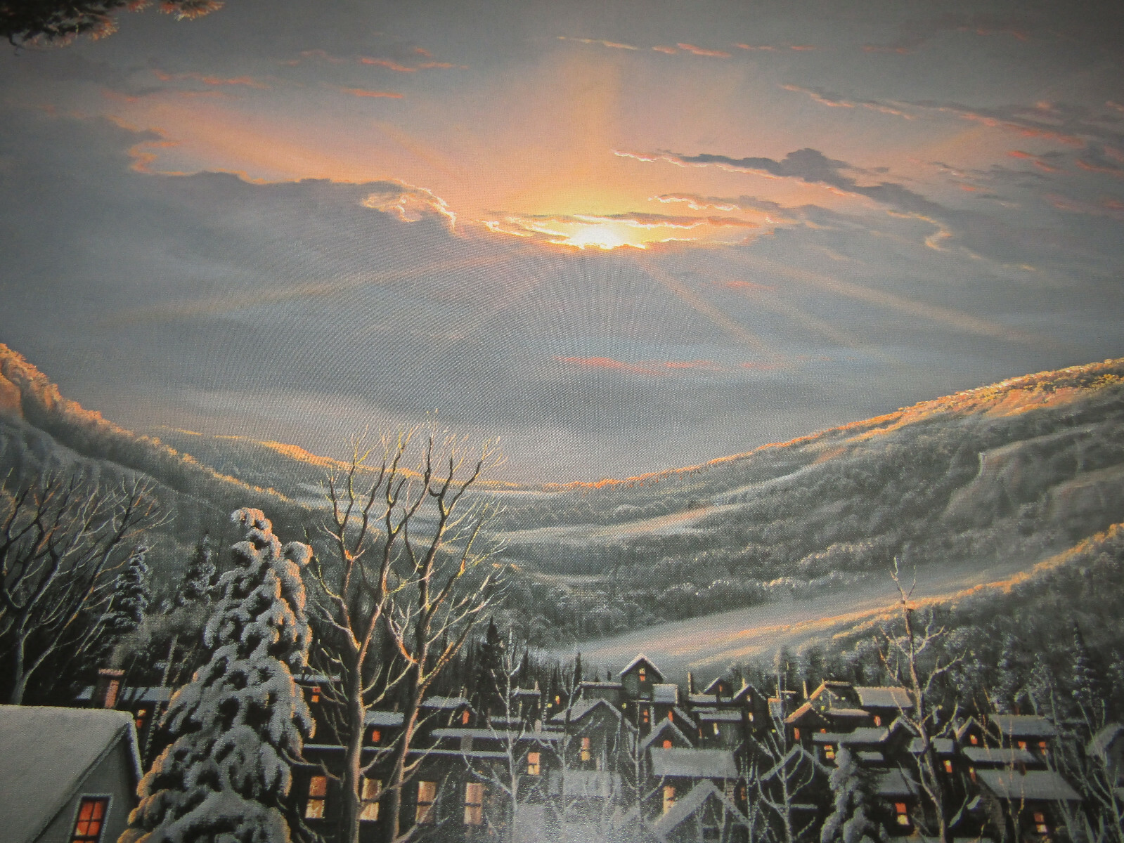 Jesse Barnes Signed & Numbered Print & COA 1993 Winter's Twilight