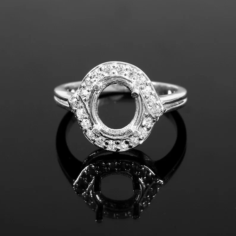 Sterling Silver Semi Mount Ring Settings Discount