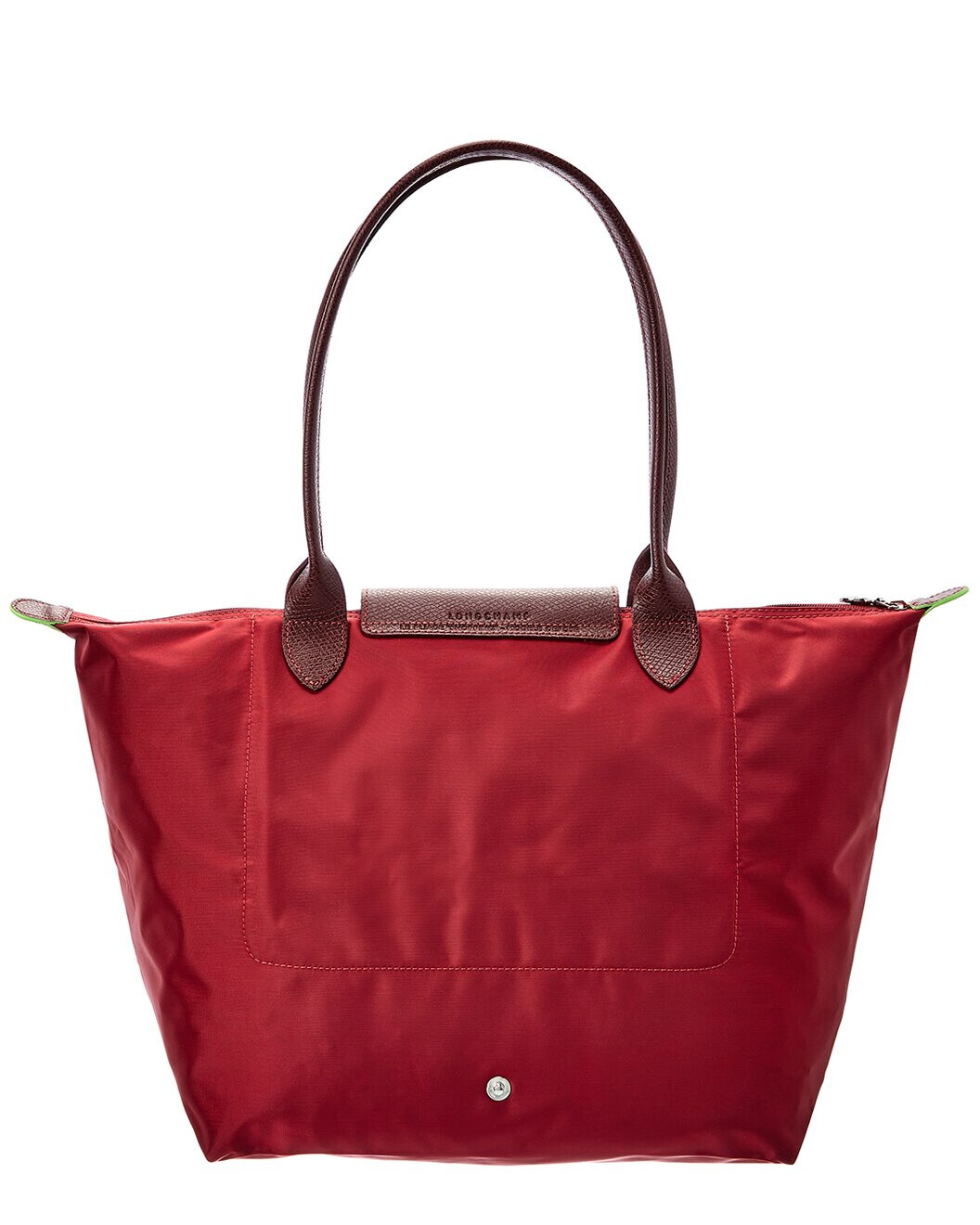 NWT LONGCHAMP Le Pliage Club Large Nylon Shoulder Tote Red 100