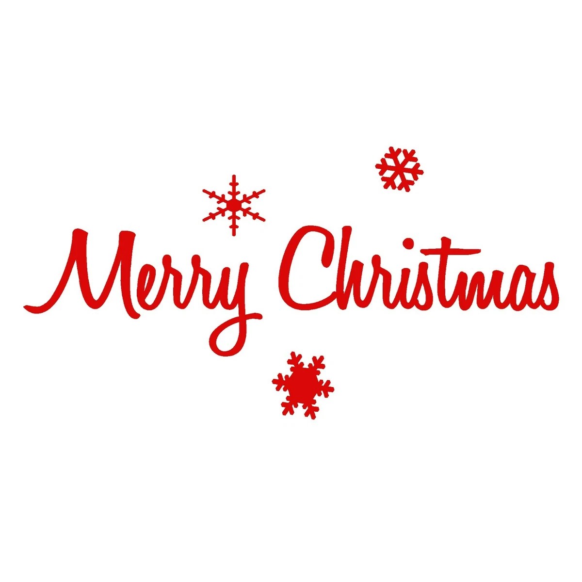 Merry Christmas Word Design