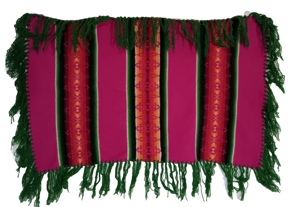 Pendleton Beaver State Robes and Shawls Fringe Pink, Green Rare
